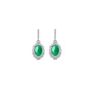 GGYTMQL Accessoires Fashion Green Stone Ovale N