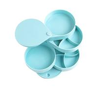 GGYTMQL Accessoires Filles 1PC Box Rotation BIJELLIE Racket DE Racket MULTICULATION Affichage pour Les Colliers et Boucles d'oreilles Collier Bleu