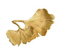 GGYTMQL Accessoires Filles 1PC Plateau de Bijoux Ginkgo Élégant Porte-Affichage doré pour Les Colliers Anneaux Collier décoratif