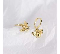 GGYTMQL Accessoires Mignonnes minuscules Abeilles Boucles d'oreille 925 Boucles d'oreilles en Argent Sterling pour n Insectes Miel étalon de Boucle d'oreille personnalité de Mode