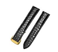 GGYTMQL Alligator de Groupe Authentique pour 300 300 m, 600 007 Sangle de Montre de 18 mm à 24 mm Sangle de Crocodile pour la Sangle de Montre Masculine et féminine