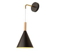 GGYTMQL Aménagement de Lampe Murale Noire, Application Murale créative en métal de Chevet Noir. Salon scandinave Salon de la Mode Minimaliste Mount de la lumière. pour Le Porche du Couloir E27 de la