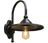 GGYTMQL American Industrial Wall Lampek Golkingok Outdoor Termroproping Murce Murce Retro Antique Die-Cast Aluminium Alumture Black Matte Finis