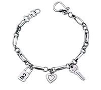 GGYTMQL Amour Lock Key Bracelet Women Gift