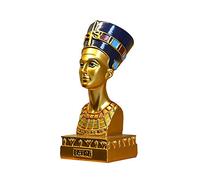 GGYTMQL Ancienne Statue de la Reine égyptienne Nefertiti Petite tête et Buste Statue Statue Figurine Egypte Sculpture décoration Ornement Home Office Bourse décor Art Artisanat, a