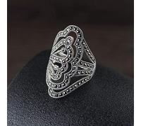 GGYTMQL Anneaux ouverts pour les femmes, anneau ajusté 925 Silver Hollow Out Ring Open Romantic Jewelry Gift For Girl Femmes Couple Engagement Mariage Éternité Ring Gift