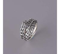 GGYTMQL Anneaux ouverts pour les femmes, anneau réglable 925 Silver rétro Simplicité Hollow Out Lave Ring Gift Roantic Jewelry For Girl Women Couple Engagement Mariage Éternité Gift