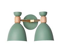 GGYTMQL Appiculture Murale Minimaliste Moderne scandinave. Lampe Double Murale en métal en Bois de Chambre. Paxe d'éclairage Mural Moderne E27 Moder. pour Le Couloir, Le Balcon, la lumière Murale
