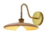 GGYTMQL Applexion Murale en rondins de Style Japonais scandinave, applexion Murale Wabi-Sabi Style Bedside E26 Lampe Murale. Chambre à Coucher monocorté décoratif monétaire décoratif. pour Le Couloir