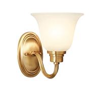 GGYTMQL Appliques murales, Vanity Lights Glass Shade Farmhouse Appliques Éclairage Mural intérieur pour décoration de Salle de Bain Habitable Salle Room Houmway Decor Lighting E27 Wall Lantern