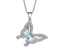GGYTMQL Arrivée Collier de Tour de Cou Papillon pour Femmes pendentifs en Cristal Colliers de Mariage Bijoux