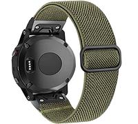 GGYTMQL Band de Montre à Sec Rapide de 22 mm pour la Boucle de Boucle de Nylon tissée Fenix 6 Strap Elastique pour Fenix 6 Pro, Instinct, Fenix 5/5 Plus, Quatix 6/5
