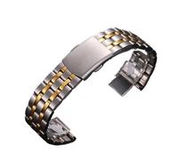GGYTMQL Band de montre en acier inoxydable pour femmes pour hommes, sangles de montre en acier inoxydable à libération rapide
