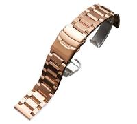 GGYTMQL Band de montre en acier inoxydable pour femmes pour hommes, sangles de montre en acier inoxydable à libération rapide