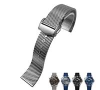 GGYTMQL Band de montre en acier titane 20 mm Sobile de montre de boucle pliante pour Omega Seamaster 007 pour le bracelet pour hommes