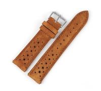 GGYTMQL Band de sangle de montre en cuir en daim 18 mm 19 mm 20 mm 21 mm 22 mm 24 mm Rally Racing Watch Band accessoires de montre à version rapide