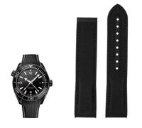 GGYTMQL Bande de montre en caoutchouc en nylon de 20 mm 22 mm pour Omega Seamaster Planet Ocean Men Deployant Replain Strap Watch Accessorie Accessorie Silicone Watch
