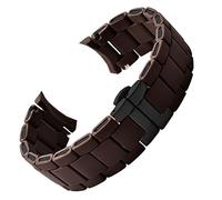 GGYTMQL Bande de montres en acier en caoutchouc en caoutchouc noir en silicone noir pour Armani AR5905 | 5906 | 5920 | 5919 | 5859 Femmes 20 mm homme 23 mm Bracelet de bracele