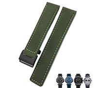 GGYTMQL Bandon de montre Blue Green Watch Boule de montre en nylon de 22 mm pour Breitling Chronomat Navitimer Superocean For Men Bracelet