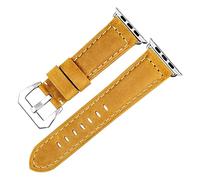 GGYTMQL Bandons de Montre en Cuir Vintage Compatible avec Une Bande de Montre 45 mm 41 mm 44 mm 40 mm 42 mm 38 mm série 7 6 SE 5 4 3 Brode DE MONTRATION/pour LA Montre 42 mm/blé S