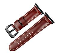 GGYTMQL Bandons de Montre en Cuir Vintage Compatible avec Une Bande de Montre 45 mm 41 mm 44 mm 40 mm 42 mm 38 mm série 7 6 SE 5 4 3 Brode DE MONTRATION/pour LA Montre 42 mm/blé S