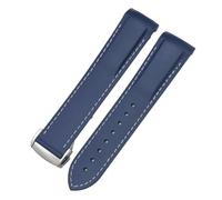 GGYTMQL Bandoues de montre en caoutchouc 19 mm 20 mm 21 mm 22 mm pour la sangle de montre Samaster Planet Ocean étanche