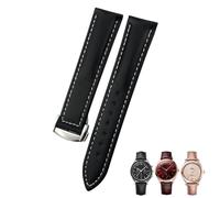 GGYTMQL Bandoues de Montre en Cuir 18 mm 19 mm 20 mm 21 mm 22 mm , pour Le Groupe de Montre Black Blue Brown Watch Strap