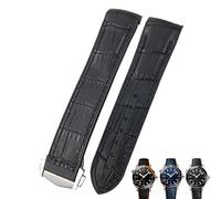 GGYTMQL Bands de montres à cornes de vache de 20 mm pour Omega Seamaster 300 Speedmaster de Ville Watch Strap For Men Bracelet Point Buckle For Man Woman