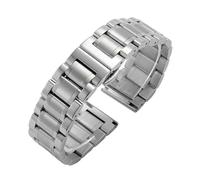 GGYTMQL Bands de montres en acier inoxydable solide à l'extrémité courbe