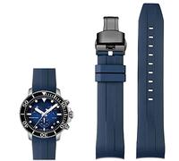 GGYTMQL Bands de montres en silicone de 22 mm pour Tissot T120417 T120407 Quartz Dial Rubber Sport Men de montre Watch Band Immas
