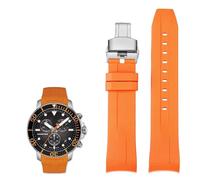 GGYTMQL Bands de montres en silicone de 22 mm pour Tissot T120417 T120407 Quartz Dial Rubber Sport Sport Men de montre Watch Band Immas