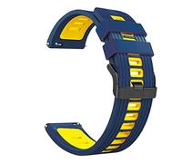 GGYTMQL Bands de sangle en silicone pour Bracelet de bracelet Smart Watch Band Bracelet de 22 mm, longueur confortable et réglable, design moderne, noir, 22 mm, 1 compte, unisexe