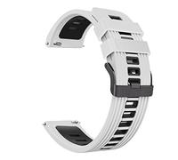 GGYTMQL Bands de sangle en silicone pour Bracelet de bracelet Smart Watch Band Bracelet de 22 mm, longueur confortable et réglable, design moderne, noir, 22 mm, 1 compte, unisexe