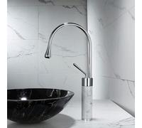 GGYTMQL Basin Rose Gold Hot Cold Cold Lavotory Robinet and Marble Bathroom Niching lavel Mixer Taps Brass