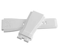 GGYTMQL Bell & Ross Original 24 mm x 24 mm Sangle de Remplacement en Caoutchouc Blanc