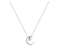 GGYTMQL Bijoux/Colliers Moon Star Collier Fashion Simple Sparkling Clavicule Chaîne Femme Mariage Jewelry Party Birthday Gift Women's Pendants