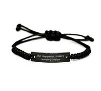 GGYTMQL Bijoux épique fabriquant un bracelet à corde noire, se produit. Faire des bijoux aide, présent pour des amis, des cadeaux brillants de
