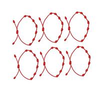 GGYTMQL Bijoux pour filles élégant bracelet à corde rouge ensemble 6pc Bijoux à cordes tressées pour femmes accessoires