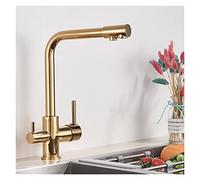 GGYTMQL Black Gris Waterfilter Tap Kitchen Robinets Bouxeur Mélangeur d'eau potable Filtre de cuisine robinet Tap à eau froide Cold Pap pour cuisine (ZX PhD7Z)