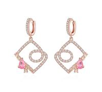 GGYTMQL Boucle d'oreille Géométrique Forme de zircone cubique et Boucles d'oreilles élégantes Bijoux Bijoux de fête de fête de Bijoux
