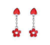 GGYTMQL Boucles d'oreille Boucles d'oreilles Fleur Glossy Fleurs Mignons Boucles d'oreilles Mignonnes Petites Boucles d'oreilles de Bijoux Doux et Mignons