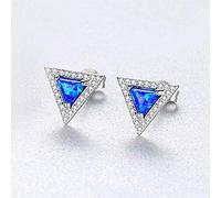 GGYTMQL Boucles d'oreilles à Goujons triangulaires pour Femmes Bijoux Fins