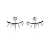 GGYTMQL Boucles d'oreilles à la mode à tendance à la mode à la mode à la mode à la noix de noix de coco pure 925