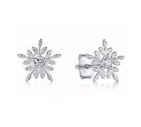 GGYTMQL Boucles d'oreilles de Goujon de Flocons de Neige Blanc
