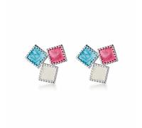 GGYTMQL Boucles d'oreilles élégantes de Mode pour Femmes Color Boucles d'oreilles carrées