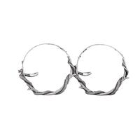 GGYTMQL Boucles d'oreilles Gothic Animal Snake Hoop Boucles d'oreilles pour Hommes et Femmes Simples Boucles d'oreilles universelles