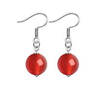 GGYTMQL Boucles d'oreilles pour Femmes 925 Boucles d'oreilles Pendentif Ronds