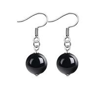 GGYTMQL Boucles d'oreilles pour Femmes 925 Boucles d'oreilles Pendentif Ronds