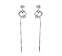 GGYTMQL Boucles d'oreilles pour Femmes, Boucle d'oreille en Zircon en Forme de Fil d'oreille en Forme de Fil d'oreille en Forme de Manchette d'oreille hypoallergénique, Plateau,