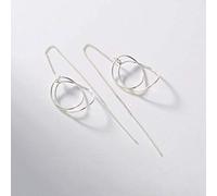 GGYTMQL Boucles d'oreilles pour Femmes, Boucles d'oreilles à Goutte d'oreilles de Style Chinois s Boucles d'oreilles à Anneau Simple personnalité Japonaise et coréenne Tendance des